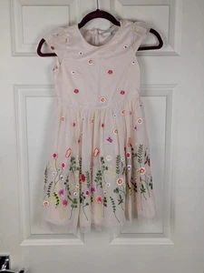 Beautiful embroidered floral dress Age 7-8 yrs - Picture 1 of 10