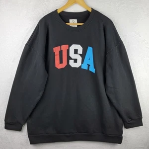Sugar Stitch Sweatshirt Gr. 3XL Pullover Langarm Grafik USA Schwarz Oberteil - Bild 1 von 7