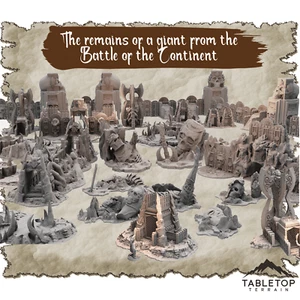 The Remains of a Giant from the Battle of the Continent Dungeon Terrain  - Picture 1 of 7