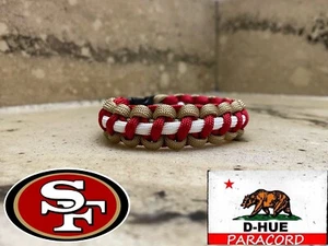 San Francisco 49ers Paracord Bracelets Super Bowl LVIII - Picture 1 of 7