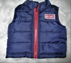 Healthtex Puffer Vest Boys Newborn Little Explore Full Zip Polyester EUC - Picture 1 of 3