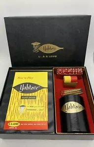 Vintage 1961 Yahtzee By E.S. Lowe RARE, In Very Good Condition - Picture 1 of 8