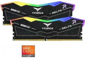 T-Force Delta RGB DDR5 Ram 16GB (2x8GB) CL38 6000MHz (FF7D516G6000HC38ADC01) BLK - Picture 1 of 2