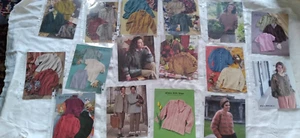 16 ELITE women's fashion knitting patterns in protect binder envelope - Picture 1 of 9