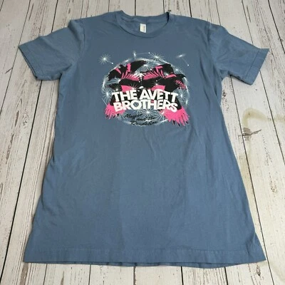 Camiseta de manga corta The Avett Brothers para mujer mediana banda de conciertos camiseta merchand Foto 1 de 4