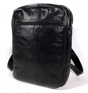Mochila M0851 BP 25 Cuero Negro Celine Dion Residencia Las Vegas RARA Sin Usar - Imagen 1 de 8