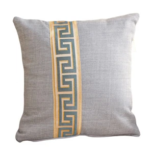 Geometric Linen Square Cotton Cushion Cover Pillow Case Home Sofa Car Decor 18'' - Picture 1 of 9
