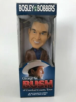 NUEVO EN CAJA RARO George W Bush del Condado de Crawford Texas Bobblehead Nodder Bosley Bobbers Foto 1 de 4