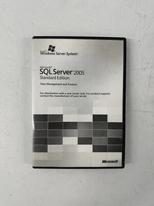 Microsoft SQL Server Standard 2005 5 Cal 32 Bit X86 Software W/ All Discs & Key - Picture 1 of 4