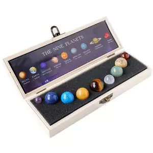 Planeten Solar Dekor Trommelsteine Kristall Edelsteine Kugel Schreibtisch Deko Raum P F7N8 - Bild 1 von 9