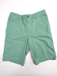 Polo Ralph Lauren Boys Chino Shorts Size 12 Green Cotton Belt Loops Pockets  - Picture 1 of 12