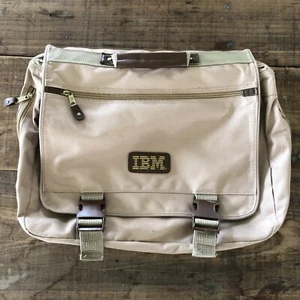 Vintage IBM Logo Canvas Vinyl Reise Laptop Schultertasche - Bild 1 von 17