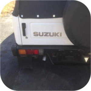 Calcomanía plateada para puerta trasera Suzuki Samurai 87-95 emblema puerta superior - Imagen 1 de 4