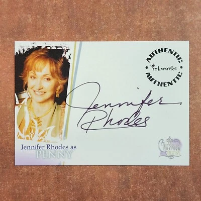 4-11-04 smpc PWE. 2006 charmed destiny #a-3 jennifer rhodes penny auto autograph - Image 1 of 2