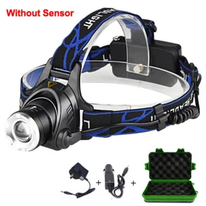 Rechargeable Headlight Head Torch Lamp Flashligh Adjustable Fishing Camping Lamp - Picture 1 of 21