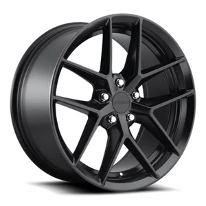 18x8.5 +45 Rotiform FLG R134 5x114.3 Matte Black Wheels (Set of 4) - Picture 1 of 3