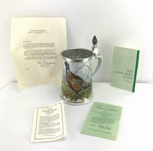 Franklin Porcelain Haviland Limoges Ltd Ed The Game Bird Stein (1981) EUC - Picture 1 of 22