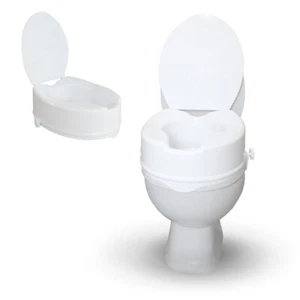Mobiclinic Titán Toilettensitzerhöhung mit deckel 14 cm Max 160 kg Weiß - Bild 1 von 4