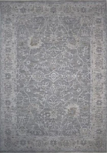 8' X 10' Blue Gray Southwestern Floral Stain Resistant Area Rug - Picture 1 of 1