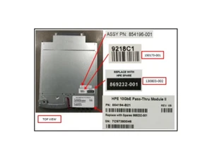 854194-B21 (NS) SPS-PCA 10GbE Pass-Thru Module II. New Spares | NS - Afbeelding 1 van 1
