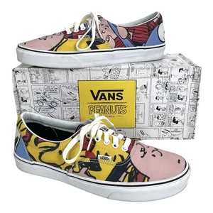 Vans x Peanuts Snoopy Charlie Brown Sneakers Men’s Size 10 Vintage Print - Picture 1 of 18