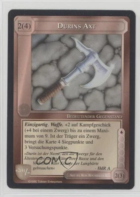 1995 Middle Earth CCG - The Wizards German Limited Durin's Axe #DURA - Image 1 of 2