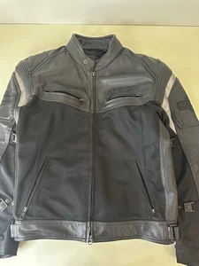 Harley Davidson Riding Gear Leather Jacket Rivage Size L 98068-14VM - Picture 1 of 21