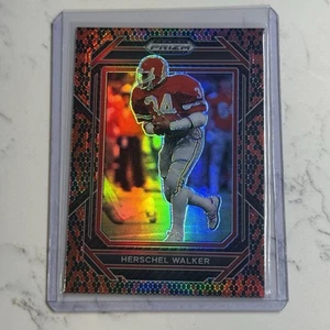 2023 Panini Prizm Draft Picks #43 Herschel Walker Snakeskin Venom SSP - Picture 1 of 2