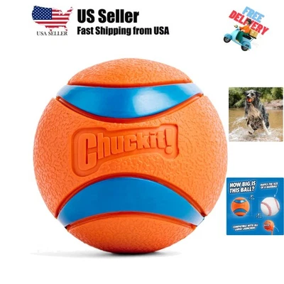Juguete Ultra Ball para perros - tamaño grande - para perros 60-100 libras - hecho de frotamiento duradero... Foto 1 de 4