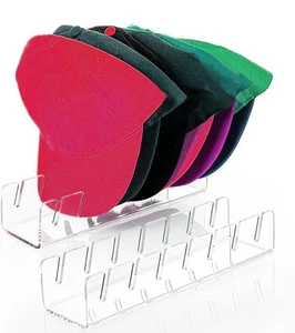 2 Pcs Stand for Baseball Caps No Install Acrylic Organizer for 14 Hat display - Picture 1 of 6