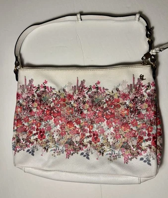 Bolso de Hombro Multicolor Elliott Lucca Cuero Blanco Floral Foto 1 de 4