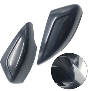 For Volvo XC60 2009 2013 Side Mirror Housing Cover Set 2 Pieces ABS Black - Picture 1 of 10
