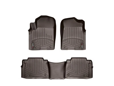 Forro de piso WeatherTech para Infiniti QX 2011-2013 - 1ª y 2ª fila, cacao Foto 1 de 4