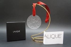 Lalique Crystal 2020 Noel Poinsettia Christmas Ornament Clear 10724700 BRAND NIB - Picture 1 of 9