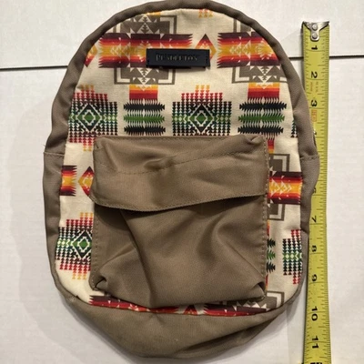 Bolso Bandolera Pequeño Pendleton Cuero Lana Patrón Azteca Occidental Foto 1 de 4