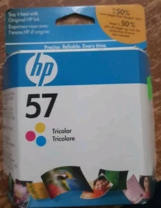 HP 57 Tri-Color Ink Printer Cartridge Factory Sealed genuine NEW EXP 2010 - Zdjęcie 1 z 1
