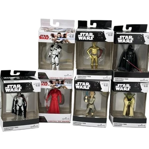 Star Wars Hallmark Ornamente Set Vader Yoda Rey C3PO Phasma Guard Stormtrooper - Bild 1 von 23