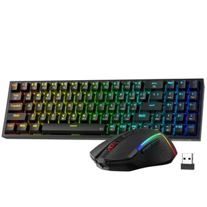 S136 Gaming Keyboard & Mouse Combo, 75% K628 Tri-Mode Wireless RGB Mechanical... - Picture 1 of 9