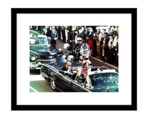 John F Kennedy & Jackie 8x10 photo print Dallas motorcade assassination 1963 JFK - Picture 1 of 2