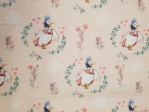 Peter Rabbit fabric UK fat quarter 56cm x 50cm 100% cotton material Jemima Duck - Picture 1 of 2