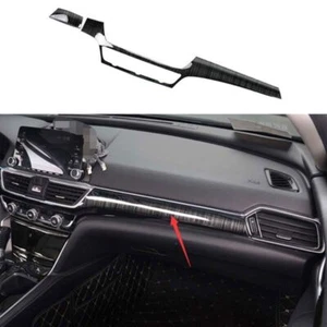 Para Honda Accord 10ª tira moldura consola central tablero negro acero 2018-2022 - Imagen 1 de 5