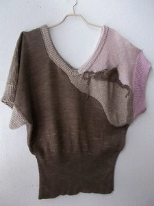 Designer-Seidenpullover - UNIKAT - ausgefallene Handarbeit - Bild 1 von 9