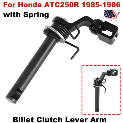 Billet Clutch Lever Arm Black For Honda ATC250R TRX250R FOURTRAX 1985-1989 US Foto 1 de 4