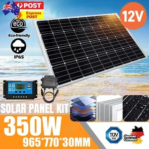 400W Solar Panel Kit 12V Mono Fixed Home Caravan Camping Power Battery Charging - Picture 1 of 12