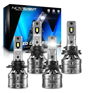 9005+H11 LED Headlight Combo 4 High Low Beam Bulbs Kit Super White Bright Lamps - Picture 1 of 16