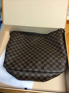 Louis Vuitton Damier Ebene Delightful MM Shoulder Bag *READ* - Picture 1 of 24