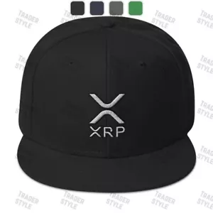 XRP Snapback Cap ondulación cripto comercio comerciante regalo bordado sombrero - Imagen 1 de 8