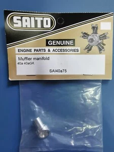 RC Modell Saito SAI40a75 Schalldämpfer Krümmer 40a Flugzeug Saito Motor Teilmodell - Bild 1 von 1