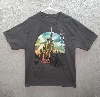 Camisa Parques Disney Adulto Grande Gris Disneyland Walt Disney World Mickey Mouse Foto 1 de 4