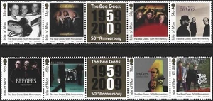 2009 Isle of Man Sg 1527/1534 50th Anniversary of the Bee Gees MNH - Picture 1 of 2